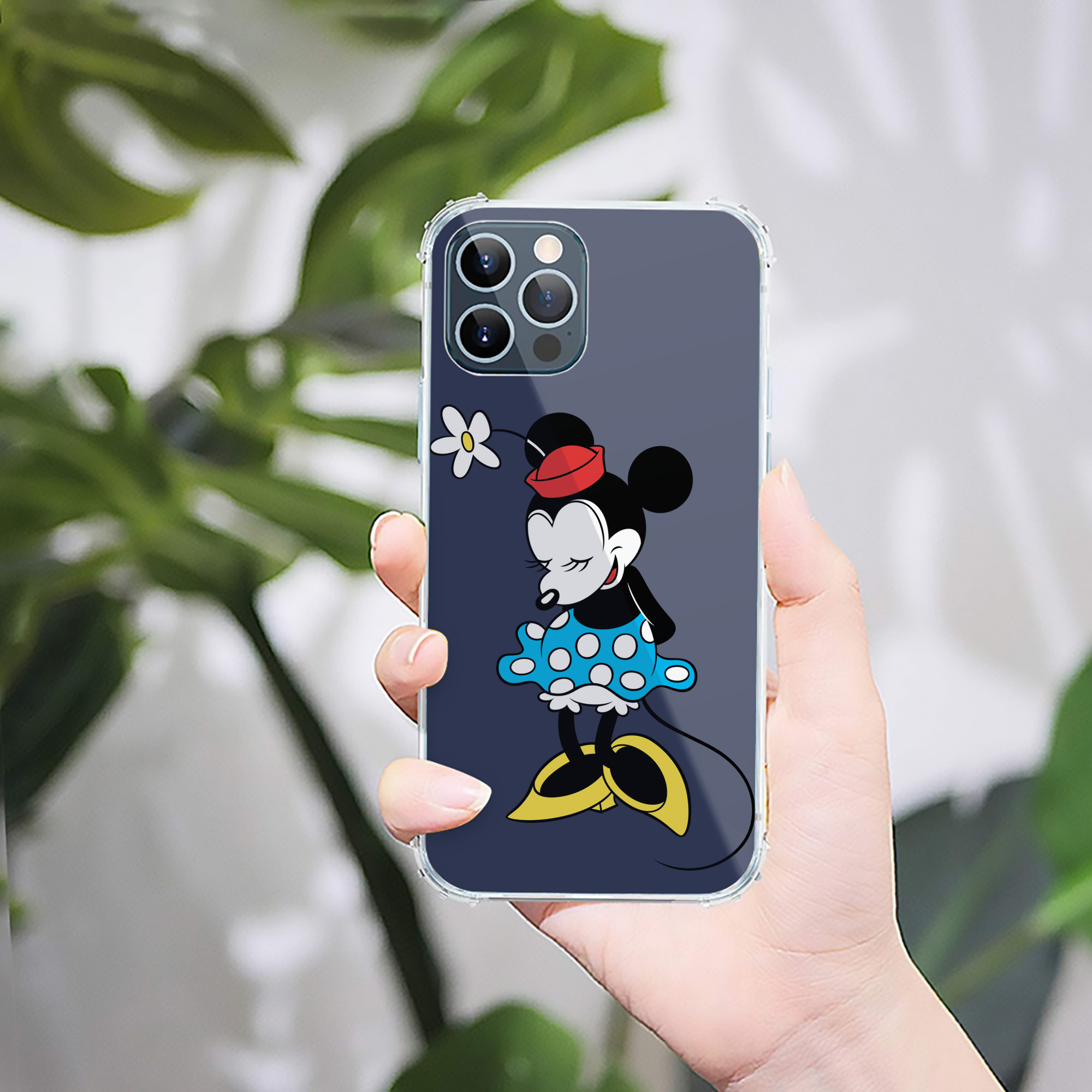 （画像用） ミッキーマウス Mickey Mouse 【iPhone 12シリーズ対応】透明スマホケース（クリアソフトケース）